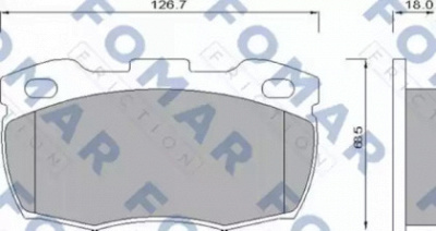 FOMAR FRICTION fo624681 -  Комплект тормозных колодок, дисковый тормоз